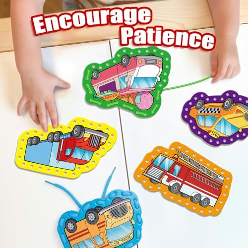 Lacing Cards,Sewing Kit for Kids,Fine Motor Toys,Classroom Must Haves - Image 5