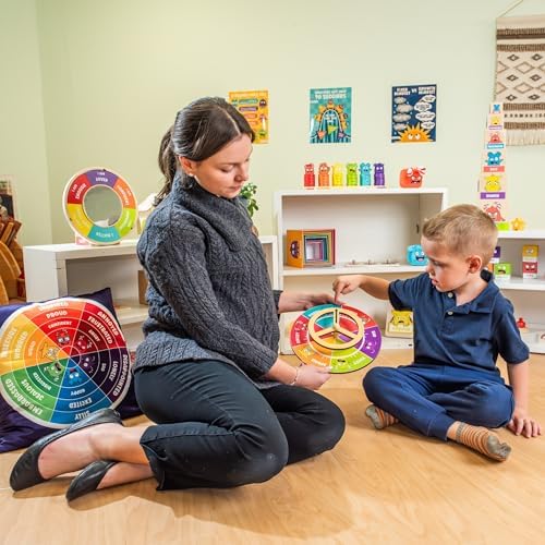 Open The Joy Steer Your Emotions Wheel – Wooden Emotional Regulation Steering Toy for Kids | SEL Tool for Toddlers and Preschool | Teaches Feelings & Self-Regulation | Ages 3+ - Image 6