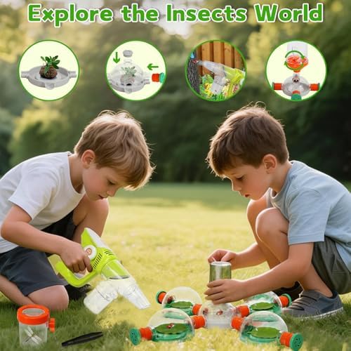 Bug Catcher for Kids 3-5, Bug Vacuum Toys Set，Summer Outdoor Explorer Kit - Image 5