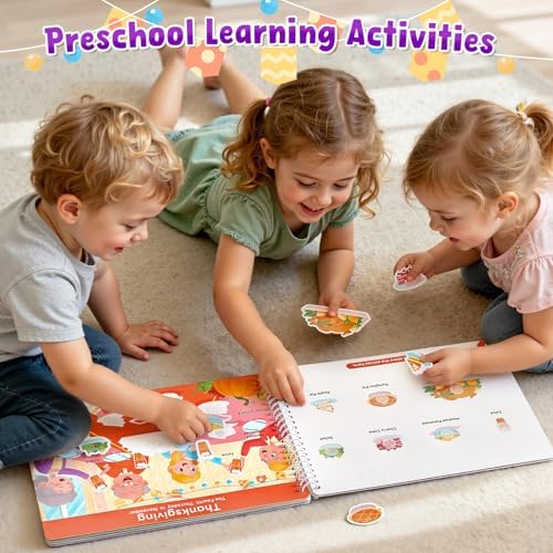 JoyCat Holiday Busy Book for Toddlers Ages 3-5, English - Image 3