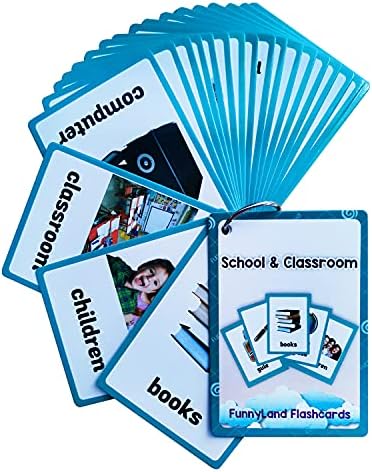 Lilias School and Classroom Flash Cards, Toddler Learning Toys, Preschool Learning Toys, Homeschool Supplies, Learning Supplies for Kindergarten, 4.3 X 3.14 Inch, 21 Cards in Set,WC024 by Unknown