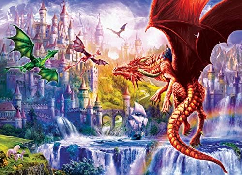 EuroGraphics (EURHR Dragon Kingdom 500Piece Puzzle 500Piece Jigsaw Puzzle - Image 2