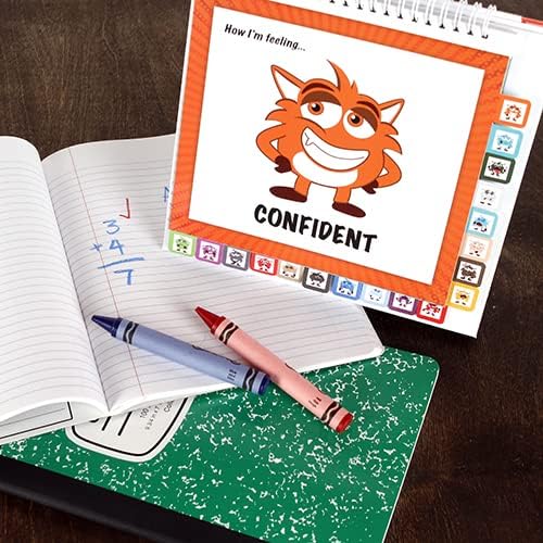 The Original Mood Flipbook for Kids; 20 Different Moods/Emotions; Autism; ADHD; Help Kids Identify Feelings and Make Positive Choices; Laminated Pages (Monster Flipbook with Tabs) - Image 5