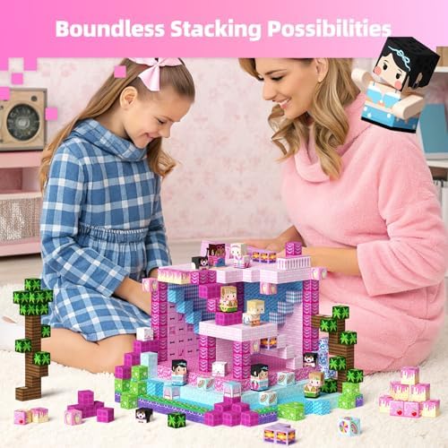GobiDex 100PCS Magnetic Blocks Princess Building Toys for Girls 3+ - Image 5