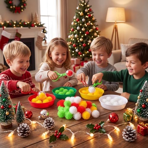 Leitee 71 Pcs Sensory Bin Filler,Red Green,Christmas - Image 4
