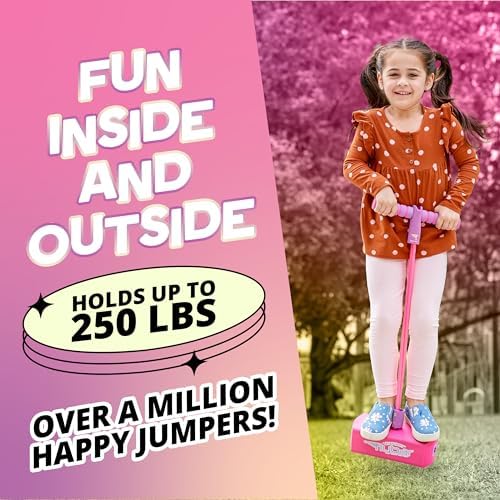 Flybar My First Foam Pogo Jumper for Kids Fun and Safe Pogo Stick for Toddlers, Durable Foam and Bungee Jumper for Ages 3 and up, Supports up to 250lbs (Pink) - Image 5