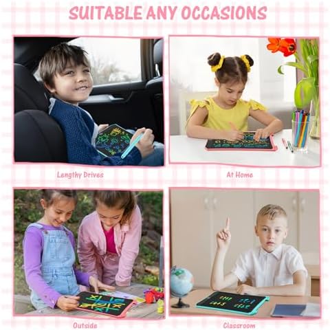 EooCoo Kids LCD Writing Tablet, Mess Free Coloring Books, Travel Toys - Image 3
