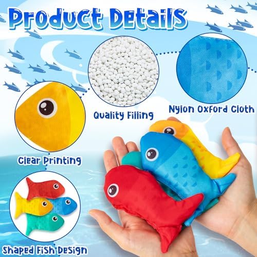EYxsaxenk Fish Bean Bags for Tossing Game Kids Indoor Outdoor Toss Game Toy - Image 3