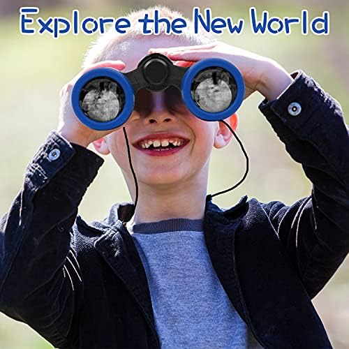Scotamalone Kids Binoculars Shock Proof Toy Binoculars Set for Age 3-12 Years Old Boys Girls Bird Watching Educational Learning Hunting Hiking Birthday Presents - Image 3