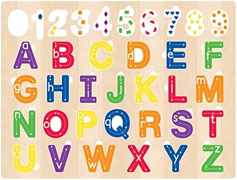 MasterPieces 44 Piece Jigsaw Puzzle for Kids - ABC 123 36pc Wood Puzzle - 16.5"x11.8" - Image 4