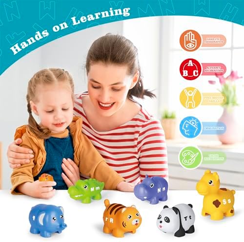 Animal Alphabet Learning Toys for Toddlers Kids 3-5, 10 Unique Animals - Image 6