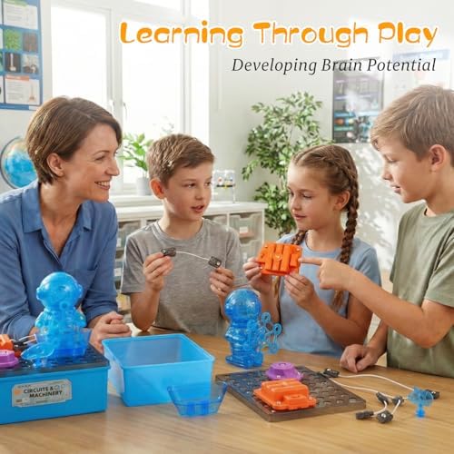 STEM Educational Toy Science Kits for Kids, Electric Bubble Machine, DIY Circuit Connections, Educational Fun Toy Gift for Children Boys Girls Ages 3 4 5 6 7 8 9 10 11 12 - Image 3