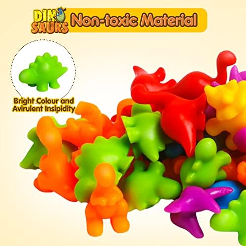 JOCHA Color Sorting and Counting Dinosaurs Toys for Toddlers 3 5 4 Years Old Preschool Matching Learning Educational Game Montessori Sensory Math Classification Activities Toys for Kids Boys Girls - Image 4