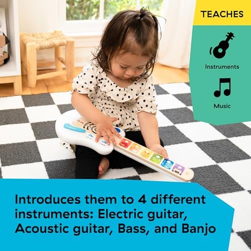 Baby Einstein Strum Along Songs Magic Touch Wooden Toy Guitar with Whammy Bar, Montessori Musical Learning Toy with Lights, 12mo+ - Image 5