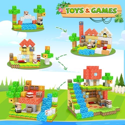 Magnetic Blocks,Birthday Gift Toys for 3 4 5 6 7 8 Year Old Boys & Girls, - Image 3