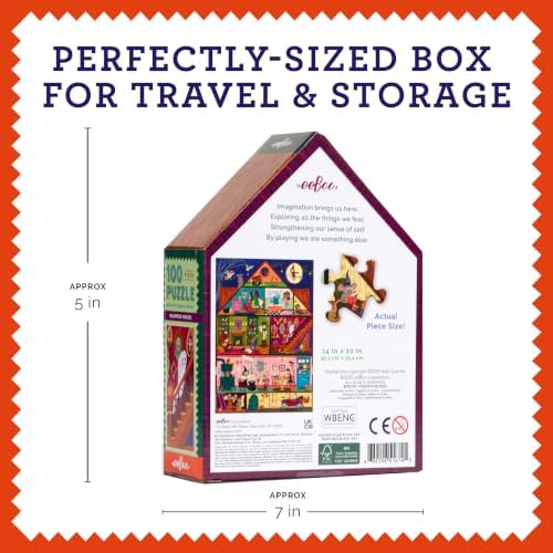 eeBoo Haunted Hause 100 Piece Children's Puzzle, 14" x 10" - Image 6