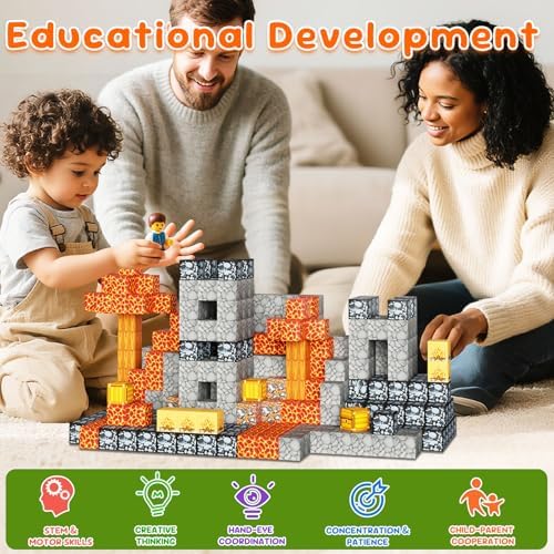 200PCS Magnetic Building Blocks, STEM Sensory Construction Set for Ages 3+ - Image 6