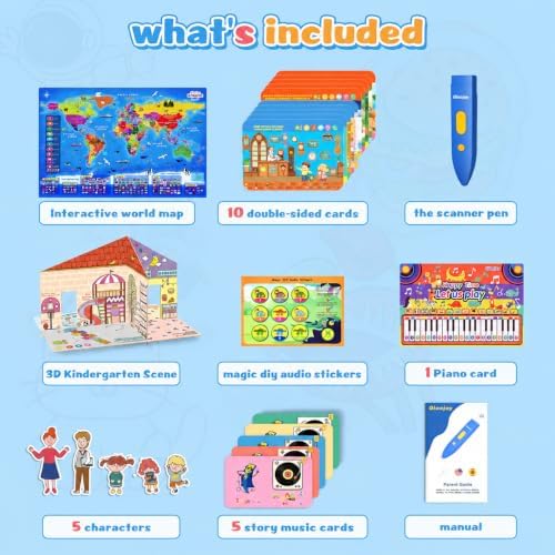 Interactive World Map & Search and Find Activity Books with Talking Pen - Image 4