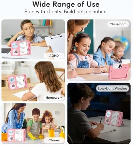 3-in-1 Visual Timer & ADHD Tool for Kids with Chore Chart & Planning Board - Image 4
