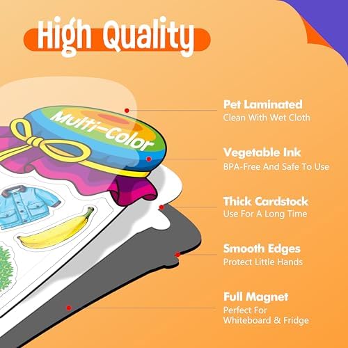 12 Pieces Magnetic Color Sorting Toys, 60 Color Magnets Educational Refrigerator Whiteboard for Baby Toddlers Kids Magnets - Image 4