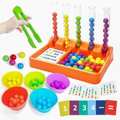 Counting and Color Sorting Toy, Preschool Kindergarten Learning Activities by Popokeegoo