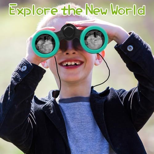 Scotamalone Kids Binoculars Shock Proof Toy Binoculars Set for Age 3-12 Years Old Boys Girls Bird Watching Educational Learning Hunting Hiking Birthday Presents - Image 4