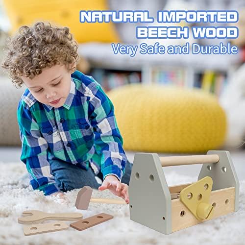 Montessori Wooden Tools Kit Toddler Educational Toy Set - Image 3