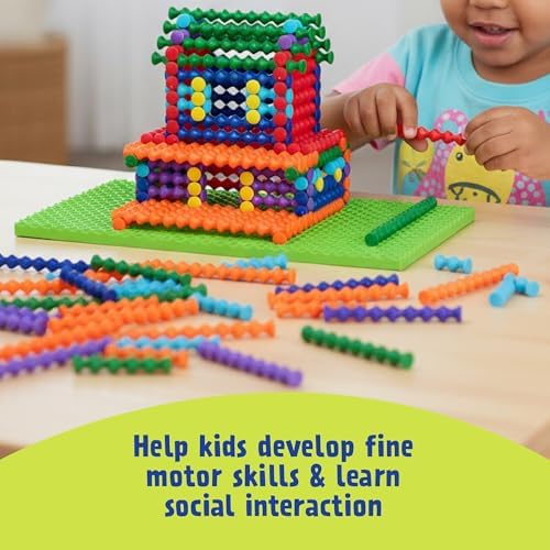POPULAR PLAYTHINGS Playstix Play Base, Construction Toy Set - Image 5