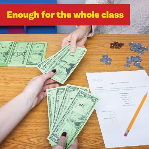 Learning Advantage Classroom Money Kit, Set of 950 Bills and Coins - Image 5