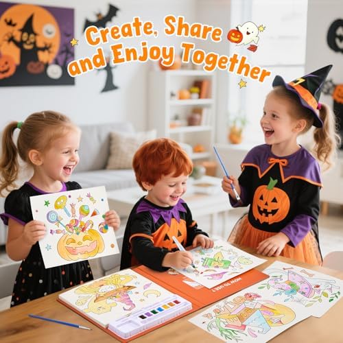 JoyCat Paint with Water Coloring Books for Toddlers (Halloween) - Image 3
