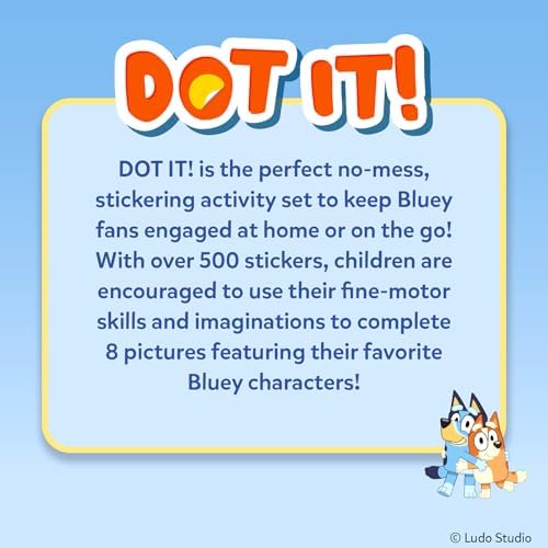 Skillmatics Dot It Bluey – Sticker Art, Travel Toy, Craft Kit for Kids - Image 7