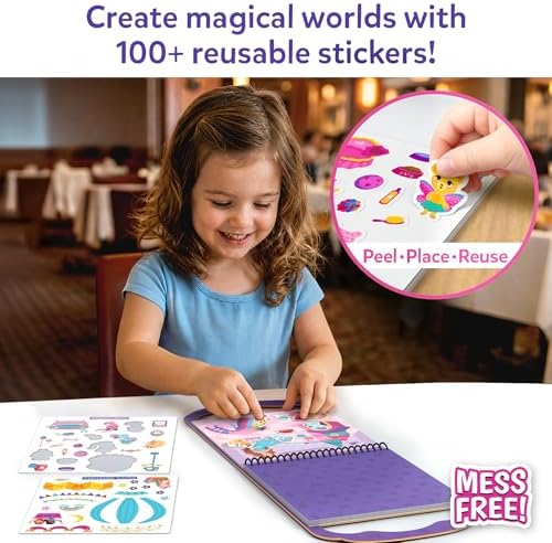 Skillmatics Peelies – Unicorns & Princesses, Reusable Sticker Activity Book - Image 2