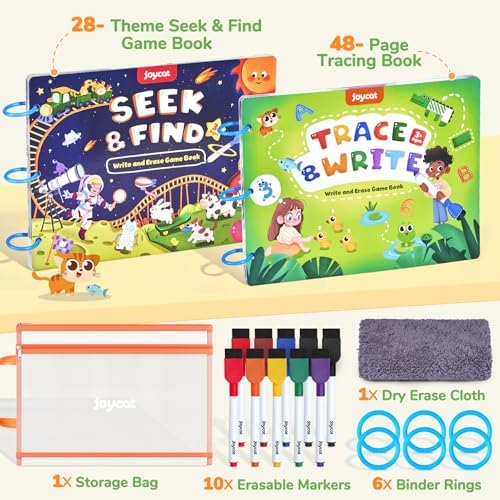 JoyCat Preschool Learning Activities Set (2-Pack) for Toddlers & Kids 3-5 - Image 2