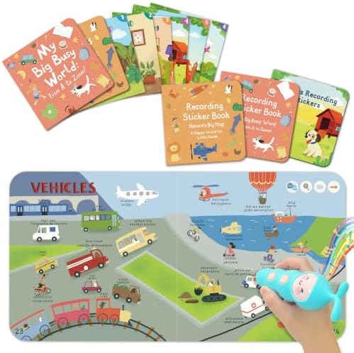 QuTZ Bilingual Talking Pen: 8 Books + 3 Recording Sticker Books by Qutz-AFunLand