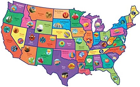 Peaceable Kingdom Jumbo USA Floor Puzzle 54 Pieces - Image 7