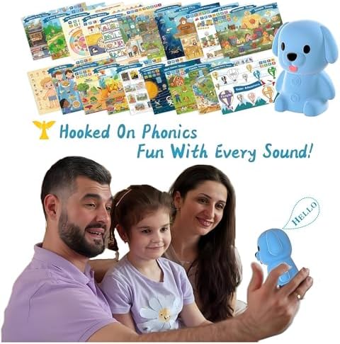 (Phonic-Poster) Satxtrem Interactive Talking Dog Pen with Posters | Upgraded Talking Flash Cards - Phonics Learn to Read Toys for 3-6 Year Olds - Preschool Educational Aids for Boys & Girls - Image 4