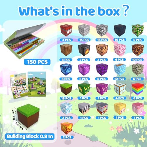 Magnetic Blocks, 150PCS Toys Building Cube Birthday Gifts for Kids - Image 2