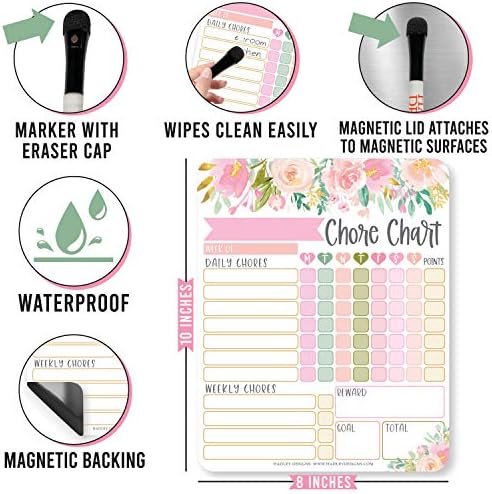 Magnetic Chore Chart for Kids Dry Erase Reward Chart for Home and Classroom - Image 5