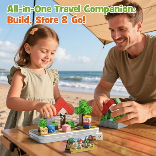 Mini Magnetic Travel Building Blocks: 35 PCS Farm Animals STEM Toys - Image 6