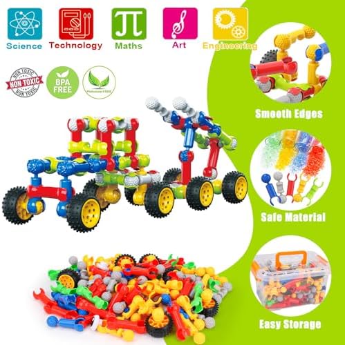 Qirptey Kids STEM Building Toys for 3 4 5 6 7 8+ Year Old Boy Birthday Gift - Image 6