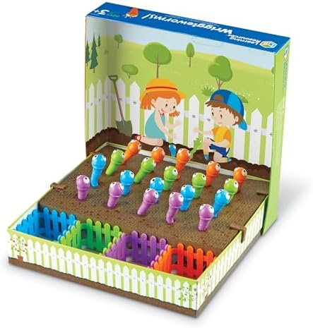 Learning Resources Wriggleworms Fine Motor Activity Set - Montessori Sensory Bin Toys, Gross Motor Skills, Toddler Games, Color Sorting, Preschool Classroom Must Haves, Gifts for Boys and Girls - Image 2