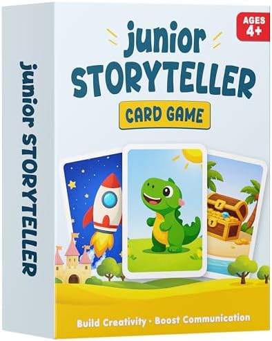 Junior Storyteller, Conversation Card Game for Kids 4-8, Speech Therapy Toy by ASMGames