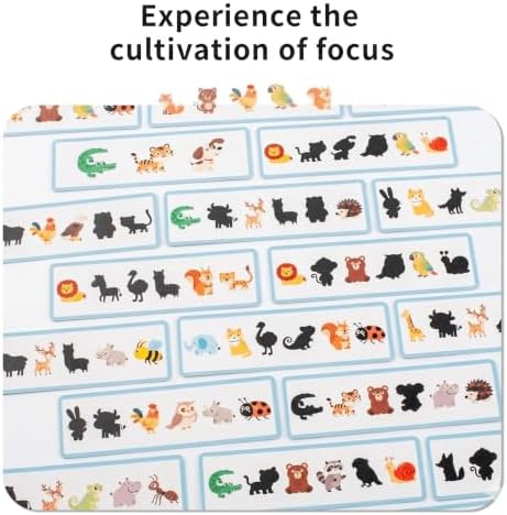 Animal Pattern Matching Game with Blocks, Battle Blocks Race Cube Toy with Picture Cards and Buzzer, Memory Puzzle Board Game, Montessori Preschool Spelling Learning Toy for Kids 3+ - Image 4