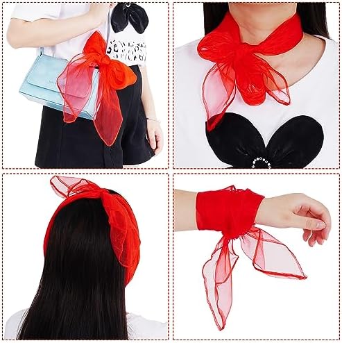 Jmkcoz 12pcs Square Juggling Silk Dance Scarves Magic Tricks Performance Props Accessories Movement Scarves Rhythm Band Scarf - Image 6