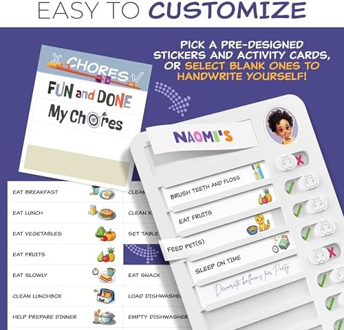 Chores Chart for Kids, Chore Board Visual Schedule Checklist, Chore List - Image 4