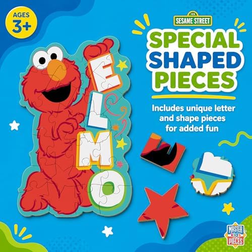Masterpieces Sesame Street Shaped Floor Puzzle - Elmo, Jumbo 36 Piece - Ages 4+ - Image 5