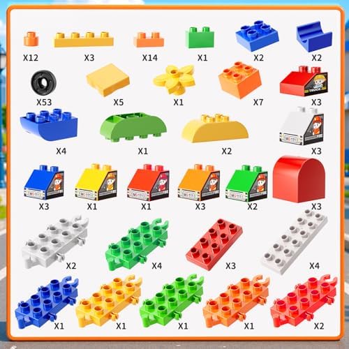 Toddlers Car Building Blocks Set, 16Pcs Different Vehicles, Build Your Own Toy Cars, STEM Learning Toy for Ages 3-5, Gifts Toys for 3 4 5 4 7 8 Year Old Boys Girls - Image 3