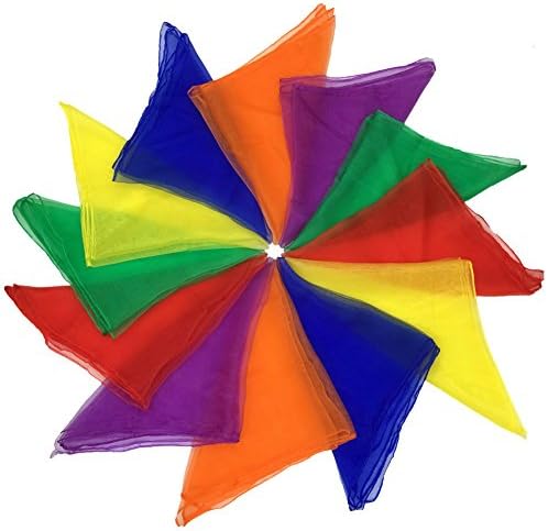 AIVIAI Dance Scarves Music Scarves for Children Movement and Juggling 12pcs by AIVIAI