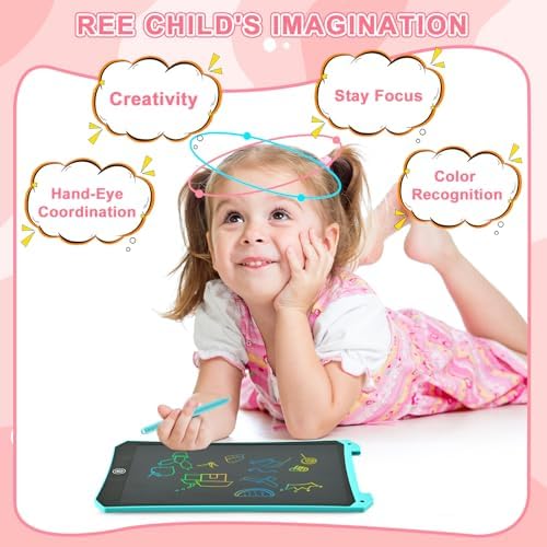 LCD Writing Tablet, 2 Pack Toddler Kids Toys, Travel Essentials Games - Image 2