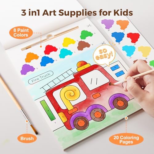 Jar Melo Paint with Water Books for Toddlers, Transportation - Image 3